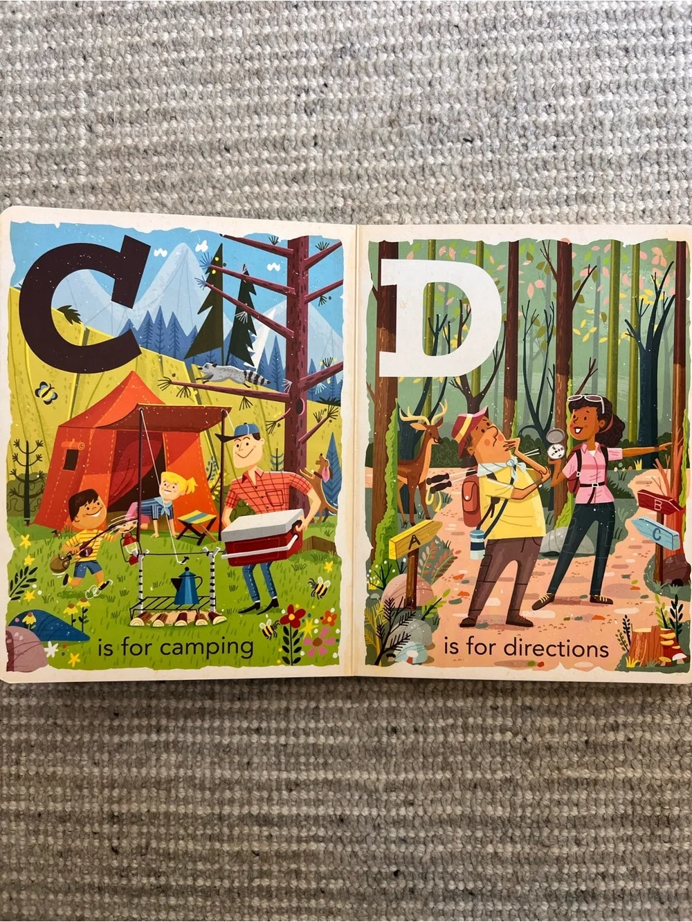 C is for Camping & V is for Vittles Board Books By Greg Paprockie